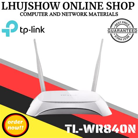 TP-LINK TL-WR840N 300Mbps Wireless N Speed | Lazada PH