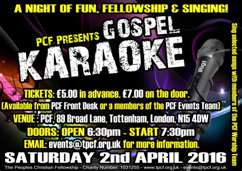 Gospel Karaoke - The People's Christian Fellowship