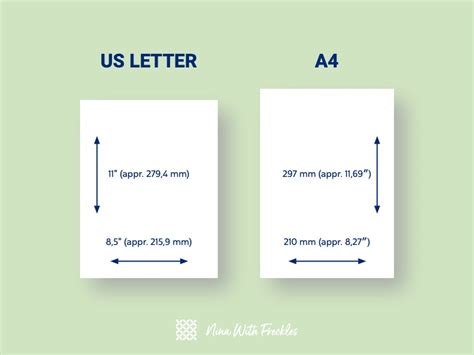 How To Print US Letter Templates On A4 Paper – Nina With Freckles