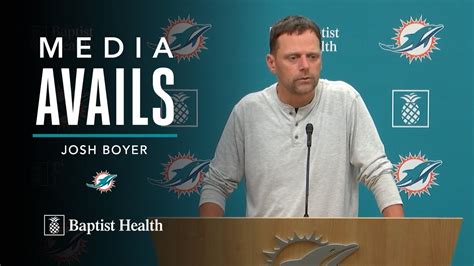 Defensive Coordinator Josh Boyer meets with the media | Miami Dolphins ...