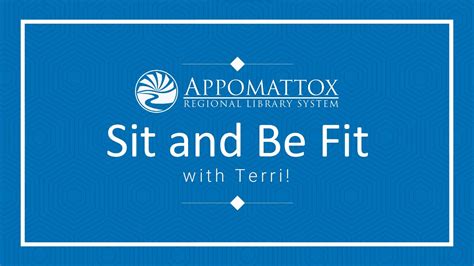 Sit and Be Fit January 13th - YouTube