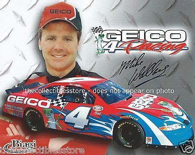 MIKE WALLACE AUTOGRAPHED SIGNED #4 GEICO PONTIAC RACING NASCAR PHOTO POSTCARD | eBay