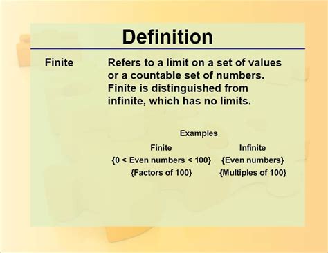 Definition--Finite | Media4Math