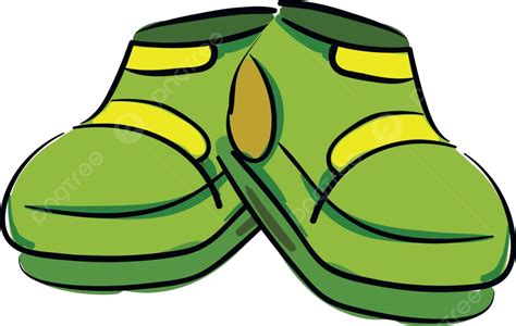 Green Shoes Illustration On A Plain White Backdrop Vector, Pair, Man, Wear PNG and Vector with ...