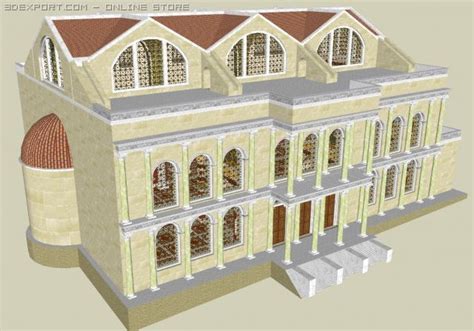 basilica of maxentius 3D Model in Architectural Interiors 3DExport