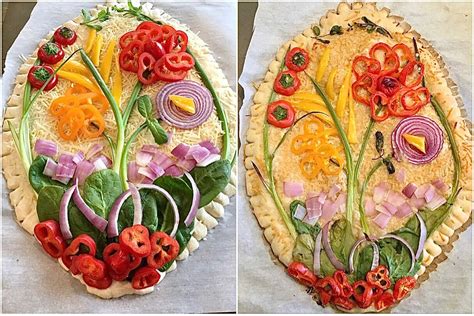 Flower garden bread | Bread art, Creative food art, Decorate bread