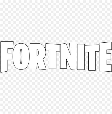 White Fortnite Logo Transparent - img-Baback