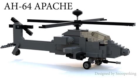 LEGO Instruction Manuals LEGO Custom AH-64D Apache Camo Attack Helicopter MOC PDF Instructions ONLY