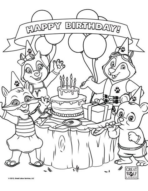 10 Best Great Wolf Lodge Coloring Pages