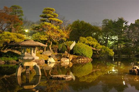 Japanese Garden at Night | My brother actually captured this… | Flickr