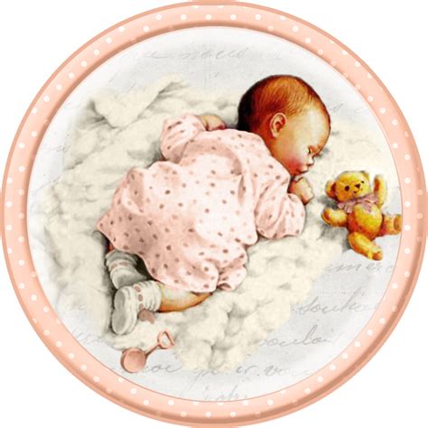 Cute Sleeping Babies. Free Printable Cards, Toppers or Labels. - Oh My Fiesta! in english