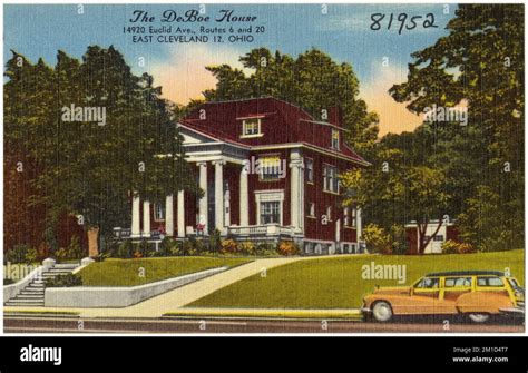 The DeBoe House, 14920 Euclid Ave., Routes 6 and 20, East Cleveland 12, Ohio , Motels, Tichnor ...