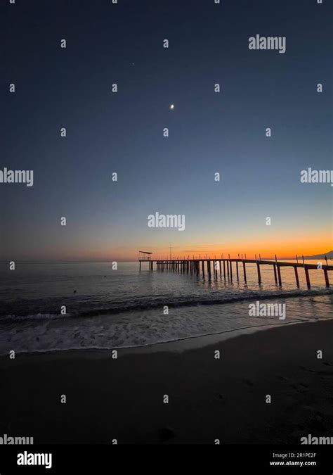 Sunset at Lara Beach, Lara, Antalya, Turkey Stock Photo - Alamy