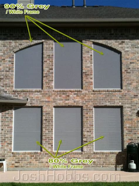 Grey 90% and 80% solar screen fabric - Solar Screens by Josh, Austin, TX