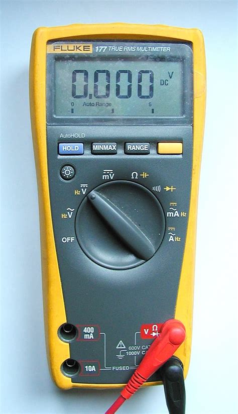 Multimeter Set Up To Measure Resistance