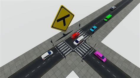 T-junction traffic sign learning animation video 10877339 Stock Video ...