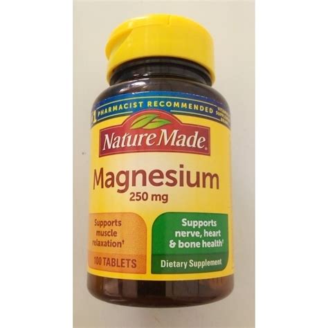 Nature Made MAGNESIUM 250mg - Rx Online Pharmacy