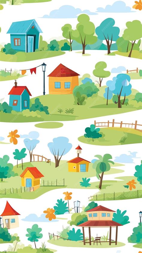 Premium Vector | Backyard drawing cartoon artwork vector