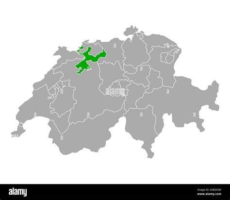 Map of Solothurn in Switzerland Stock Photo - Alamy