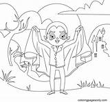 Dracula Halloween Coloring Page  Free Printable Pages sketch template