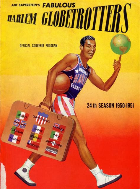 Harlem Globetrotters official program (1950) | Harlem globetrotters, Sports pictures, Harlem