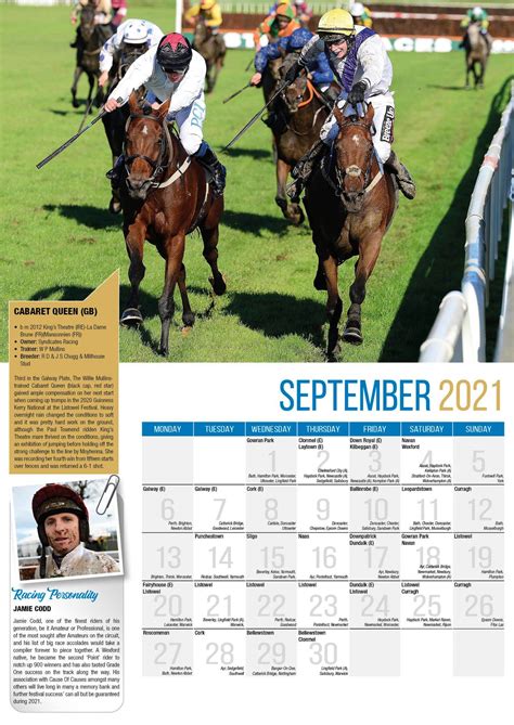 2022 Irish Racing Calendar - Home