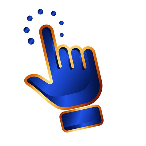 finger hand cursor icon for click symbol,transparent background ...