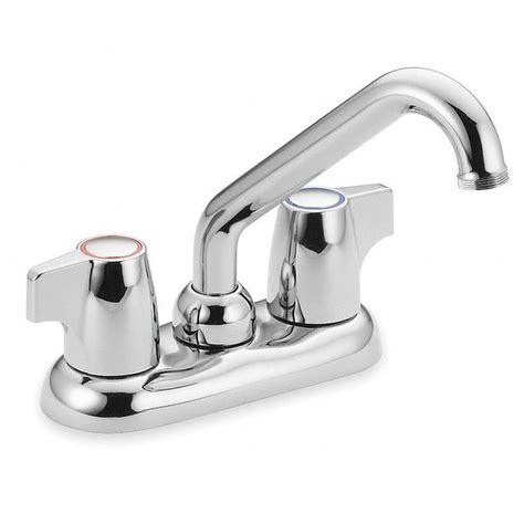 Moen 74998 $56.76 Dual Handle 4" Mount, Commercial 2 Hole Low Arc ...