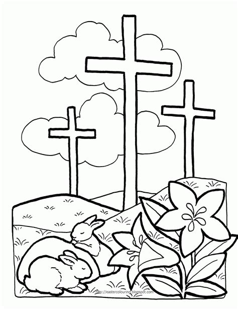 sunday school easter coloring pages for kids - Clip Art Library