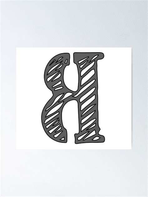 "backwards letter B" Poster by getruinoi | Redbubble