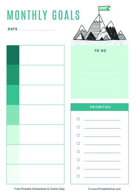 Free Goal Planner Printables