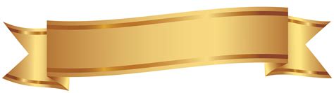 Golden decorative banner 1197191 PNG