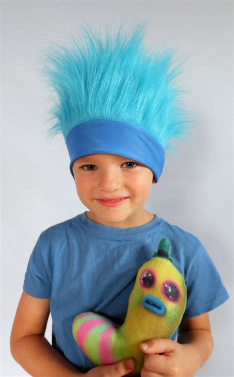 Biggie Hair Trolls hair Trolls costume Handmade costume | Etsy