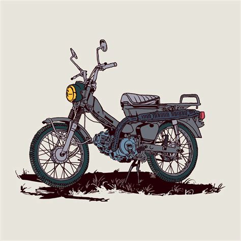 Motorcycle vintage illustration 10200332 Vector Art at Vecteezy