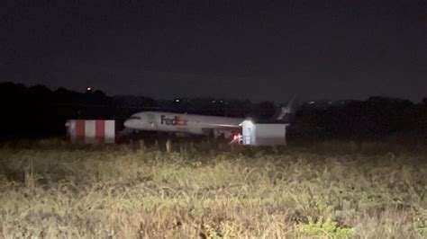 FedEx plane crash lands after possible landing gear failure at ...