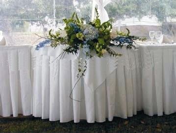 Table Skirting | Wedding table designs, Table arrangements wedding ...