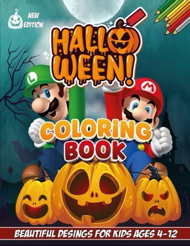 halloween coloring book: new edition with beautiful desings for kids ages 4-8,ages 8-12 by MAR ...
