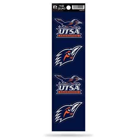 UTSA Roadrunners 4pc Decal Sheet | The Mascot Place