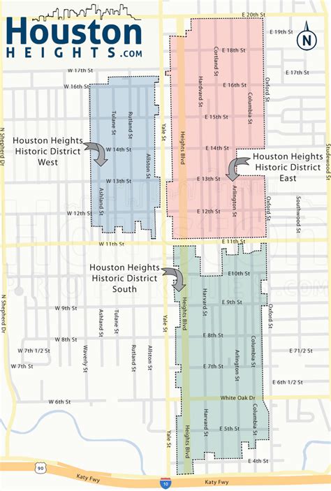 2020 Update: Houston Heights Map | Four Fantastic New Houston Heights Maps