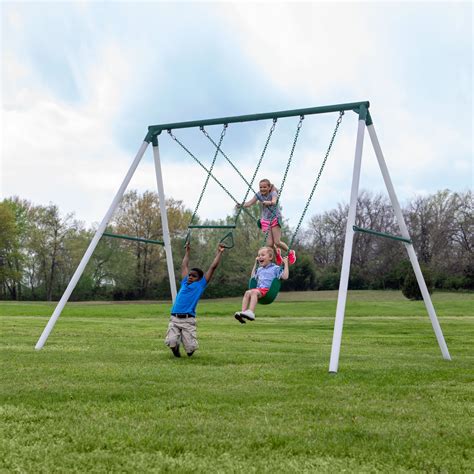 Big Brutus Heavy-Duty Metal A-Frame Swing Set | Backyard Discovery