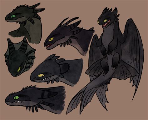 How To Train Your Dragon Toothless Concept Art