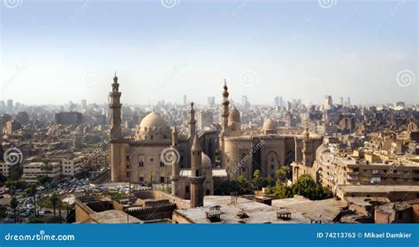 Cairo skyline, Egypt stock image. Image of scene, street - 74213763