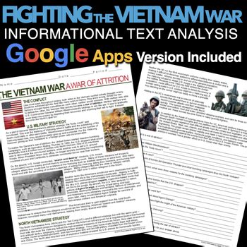 Vietnam War: Attrition Warfare Informational Text Analysis | TpT