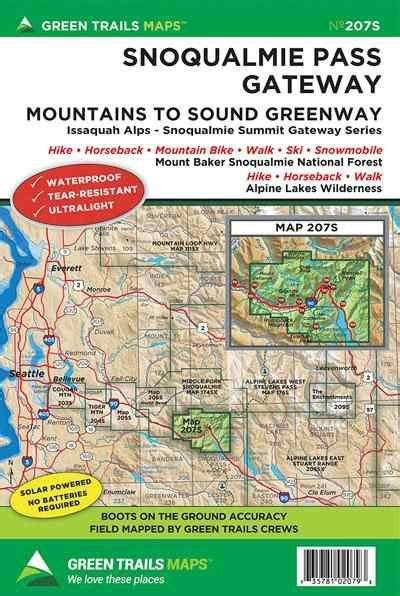 Snoqualmie Pass Trail Map - Green Trails Map #207S