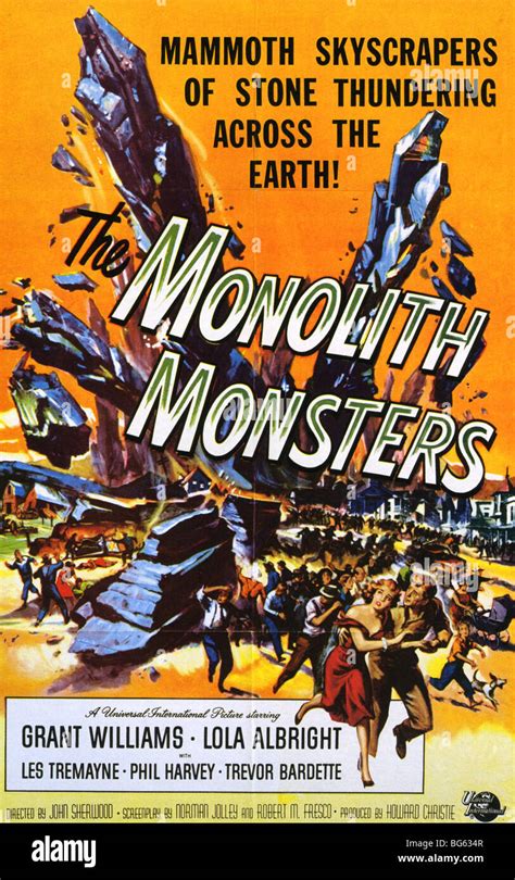 THE MONOLITH MONSTERS - Poster for 1957 U-I film Stock Photo - Alamy