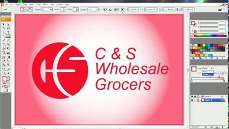 How To Make C & S Wholesale Grocers Logo With Adobe Illustrator, Distributor Food Company In USA ...