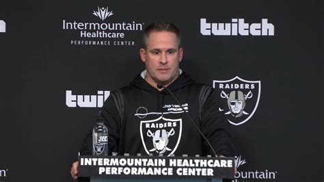 Watch: Josh McDaniels Press Conference 12.28.22 | media, financial ...