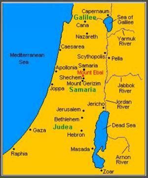 Map showing Shechem | The Fellowship of God's Covenant People