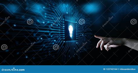 Light Bulb Innovation Solution Business Technology Concept Stock Photo - Image of people ...