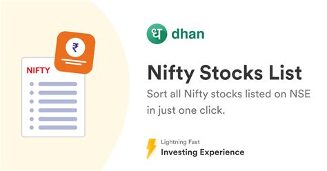 Nifty Stocks List - All Listed Nifty Stocks on NSE | Dhan